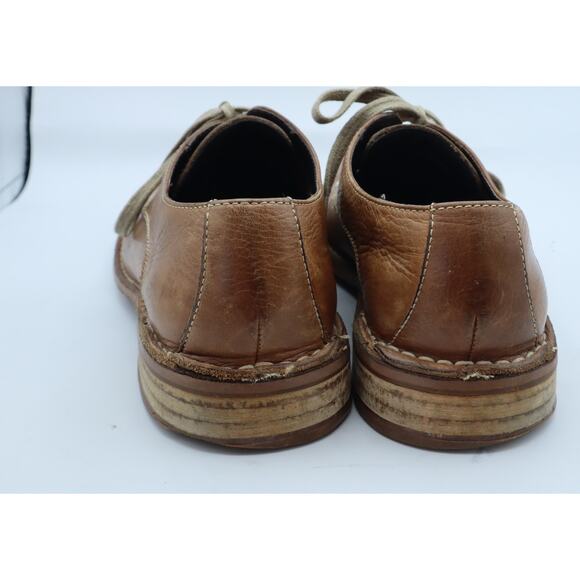 Cole Haan Mens 8.5 Feathercraft Grand Blucher Tan Leather Oxfords Lace Up Brown main image 4